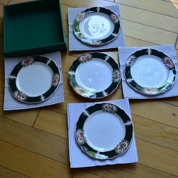 Noritake Primachina Home for Christmas ONE SET (5) Salad Plates - Picture 1 of 10